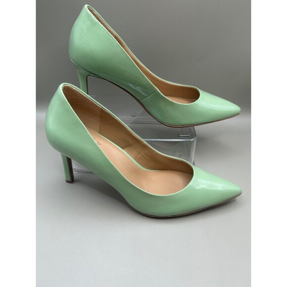Naturalizer Anna Womens Pumps Mint Patent Leather Comfort Stiletto Size 8M - Picture 2 of 8